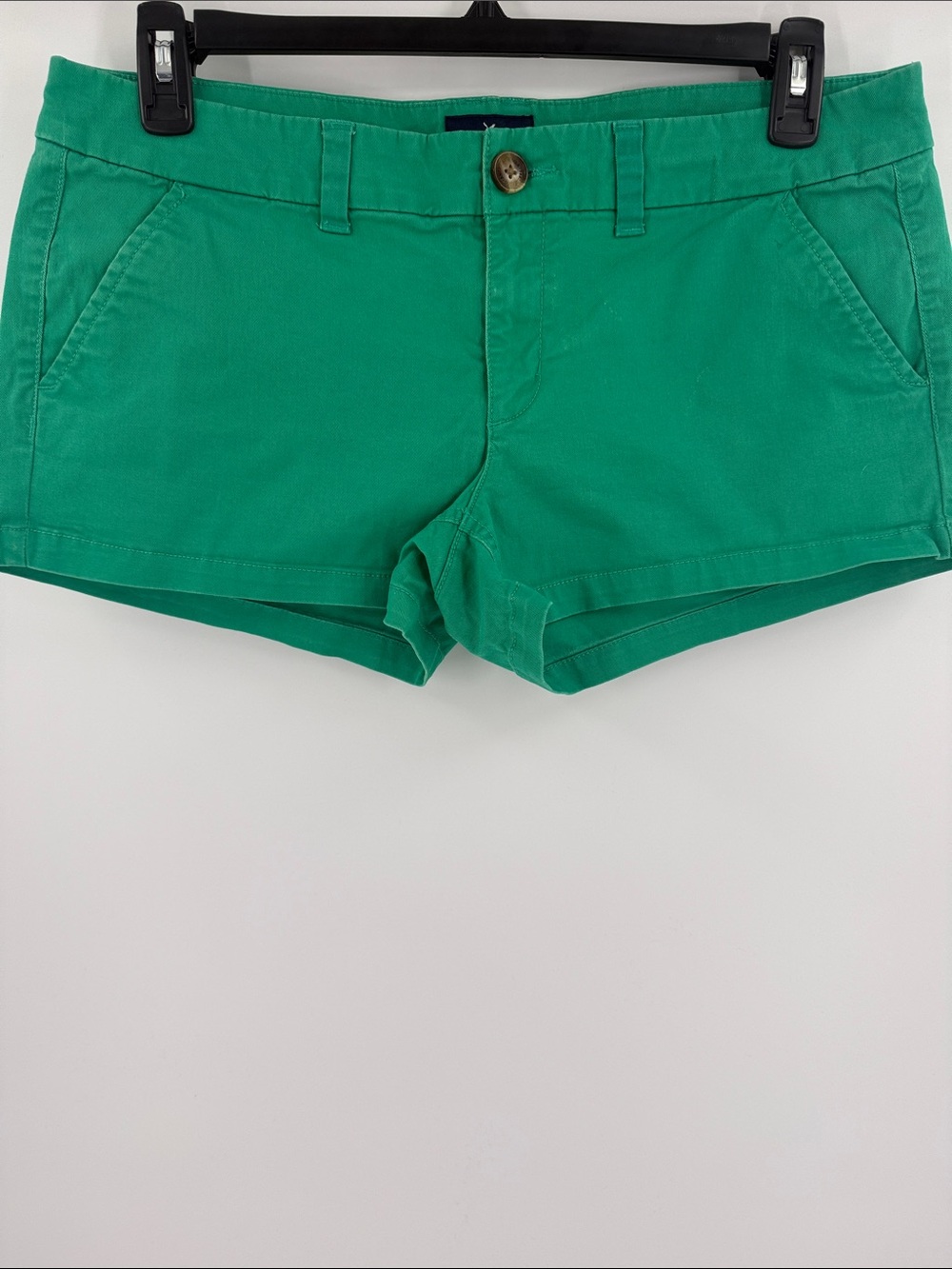 American Eagle Outfitters Green Cotton Stretch Shorts